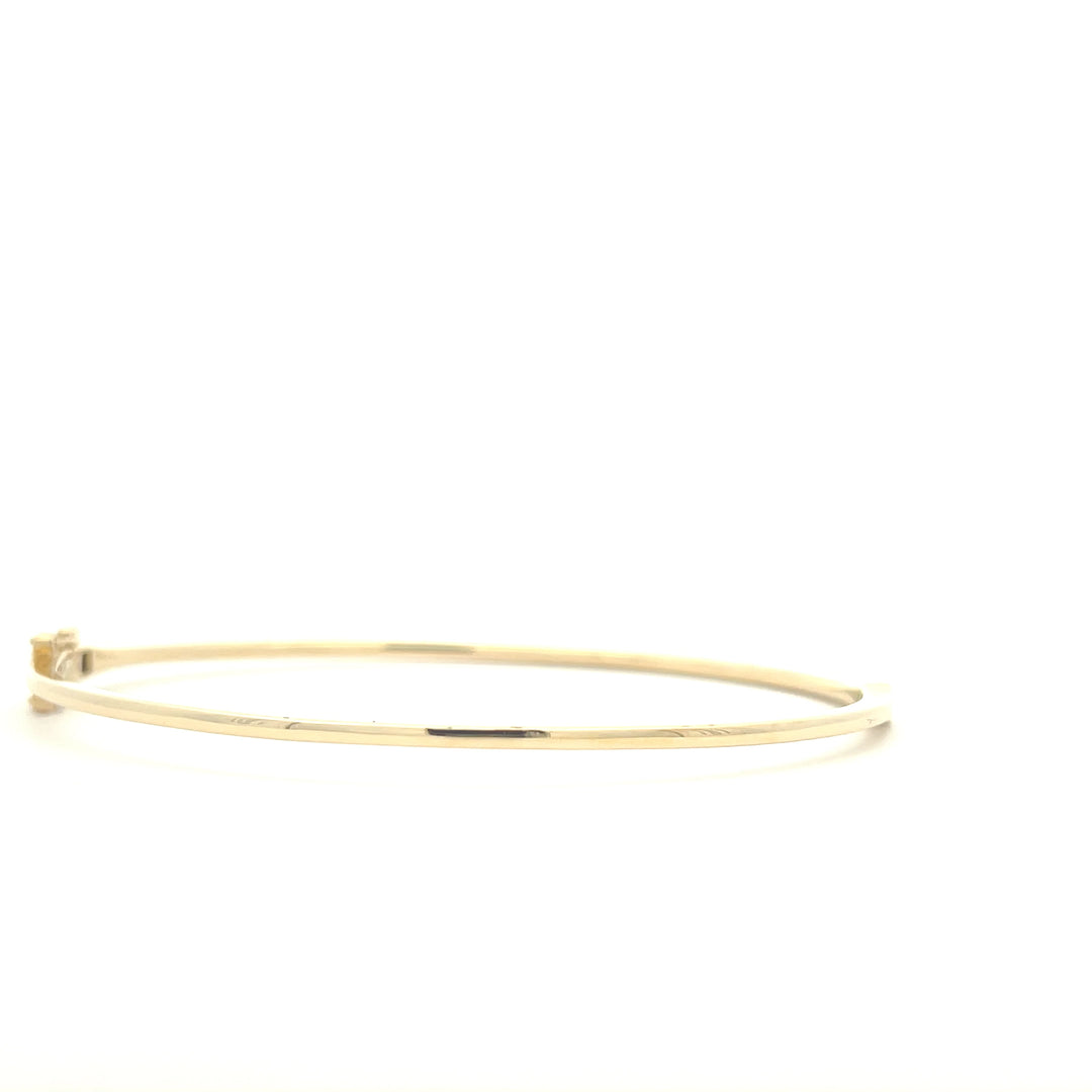 14K Yellow Gold 3/4 CTW Diamond Bangle Bracelet
