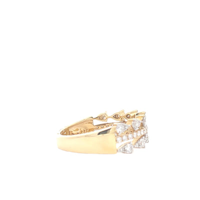 18K Yellow Gold 3/4 CTW Diamond Fashion Ring