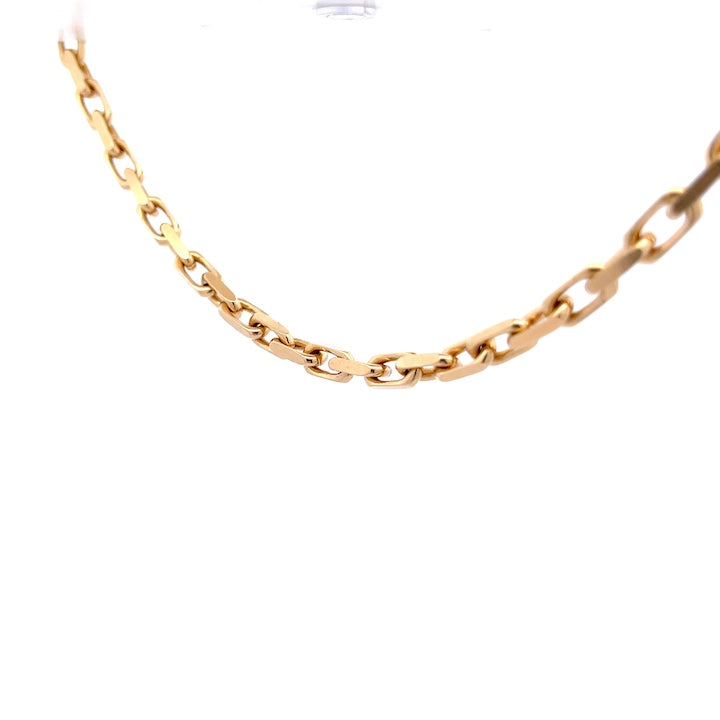 14K Yellow Gold 4.9MM Open Oval Link Chain 22IN