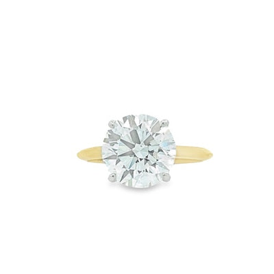 14K Yellow Gold Solitaire Diamond Engagement Ring 2 CT