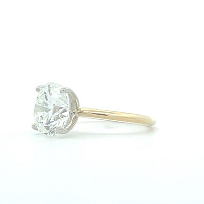 14K Yellow Gold Solitaire Diamond Engagement Ring 2 CT