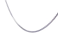 14K White Gold 2MM Box Chain With Lobster Clasp 22IN