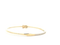 14K Yellow Gold 3/4 CTW Diamond Bangle Bracelet